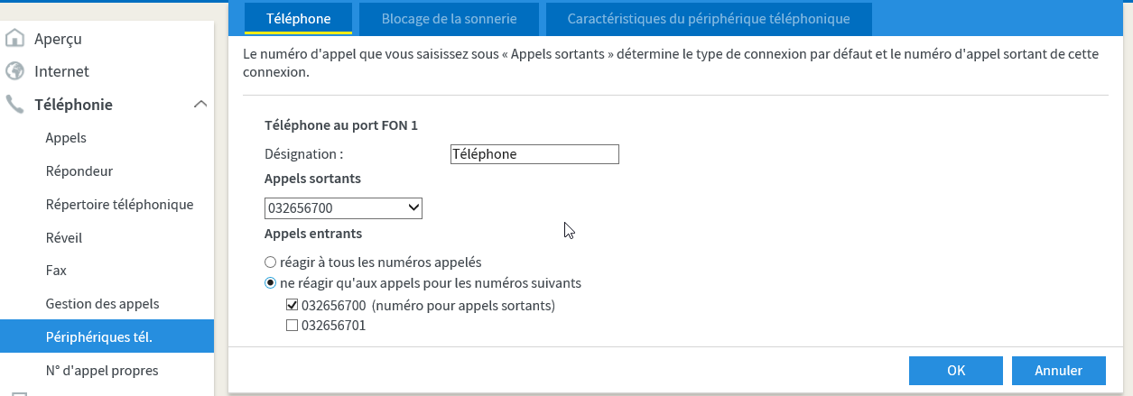 Comment configurer SIP trunk à l'interface de Fritz!box